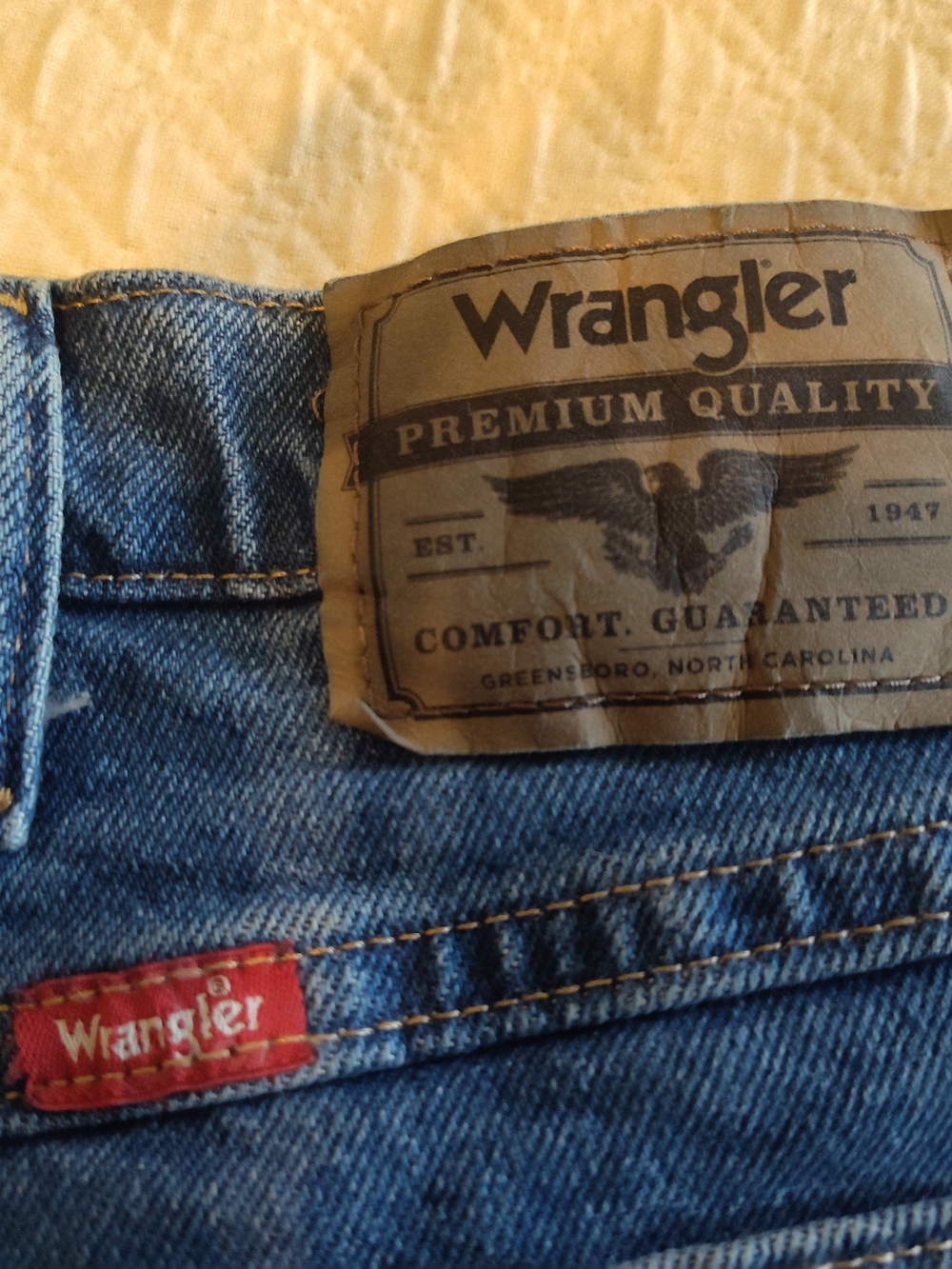 WRANGLER Five Star Heritage Regular Fit Jeans 40x30 Stretch NWT - Picture 4 of 6